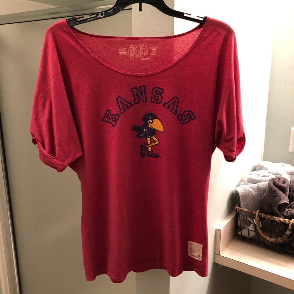 Retro KU Off the Shoulder Top, Size Medium, EUC